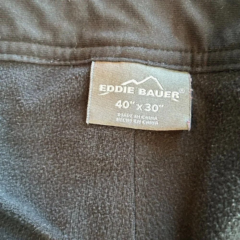 Eddie Bauer Mens Pants Size‎ 40x30 Black Fleece Lined Gorecore Outdoors 17014x